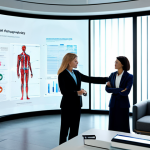 데이터 공유 생태계의 사회적 책임 - **

"A diverse group of professionals collaborating around a holographic display showing data visual...