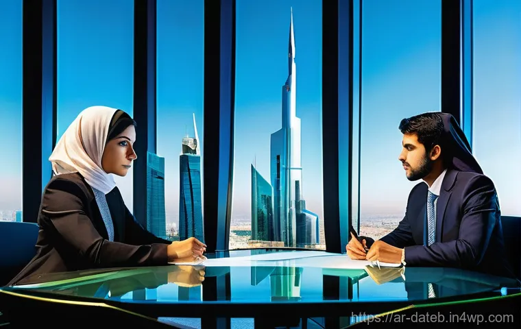 데이터 공유 생태계의 성과 측정 방법 - **Prompt 1: Strategic Data Insights in a Modern Arab Boardroom**
    "A diverse group of five modern...