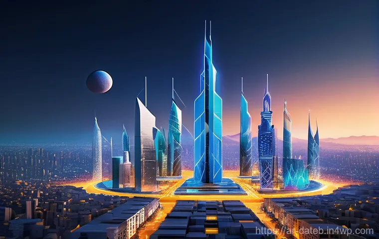 데이터 공유 생태계의 재정적 지원 방안 - Image Prompt 1: The Digital Oasis of Data**