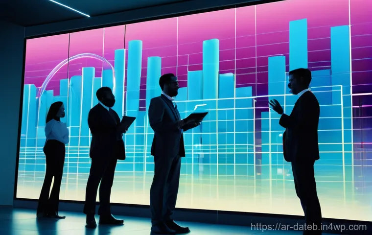 데이터 공유 생태계의 투자 유치 전략 - **Prompt:** A dynamic, futuristic scene depicting data as a vibrant, luminous network flowing throug...