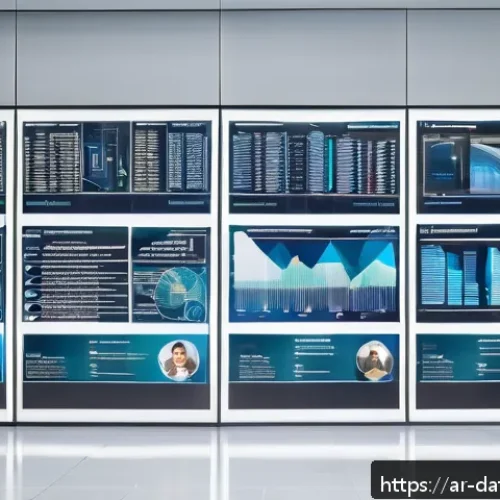 Home 31 데이터 공유 생태계에서의 데이터 품질 관리 - A modern Middle Eastern office environment showing a diverse team of professionals conducting a data...